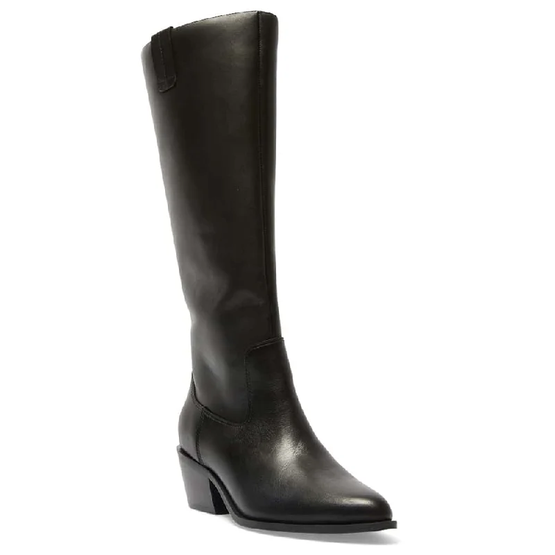 Justice Boot in Black Leather