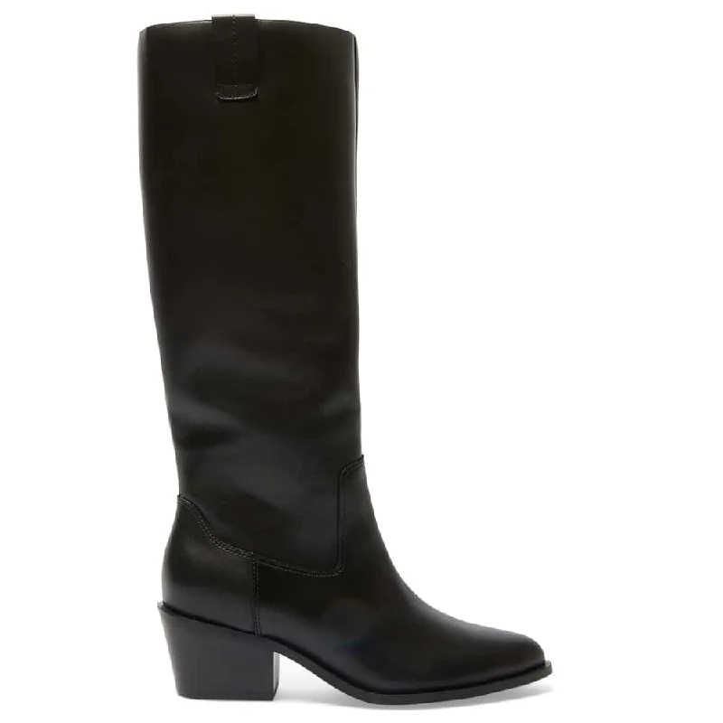 Justice Boot in Black Leather