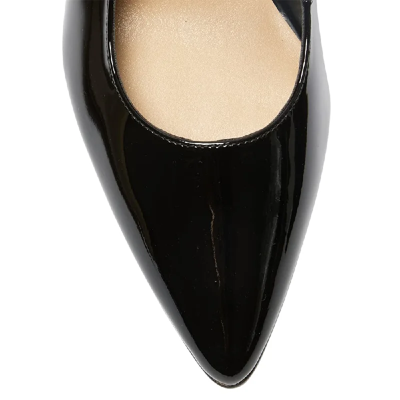 Kelly Heel in Black Patent