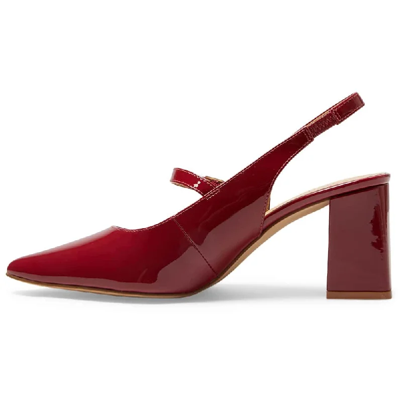 Kelly Heel in Cherry Patent