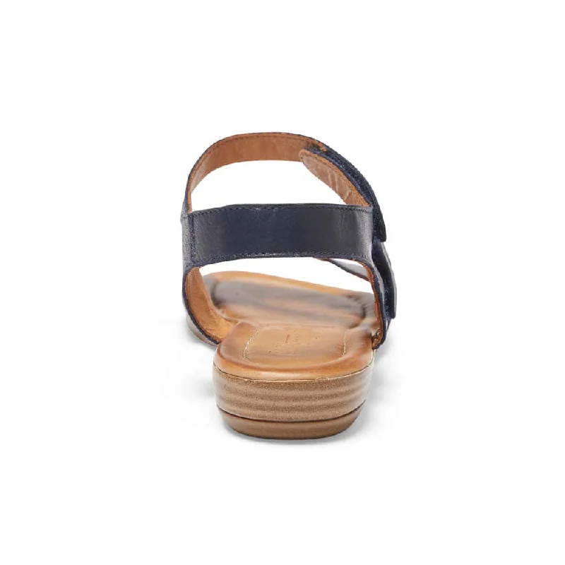 Kenya Sandal in Navy Leather