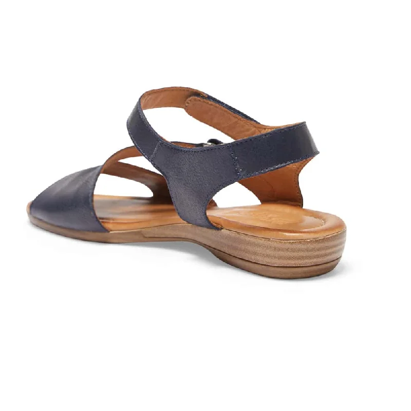 Kenya Sandal in Navy Leather