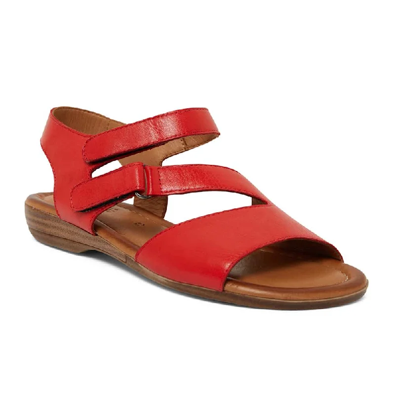 Kenya Sandal in Red Leather