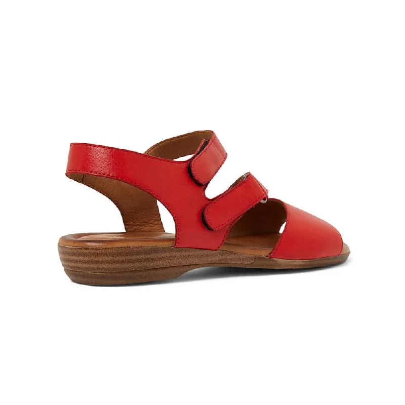 Kenya Sandal in Red Leather