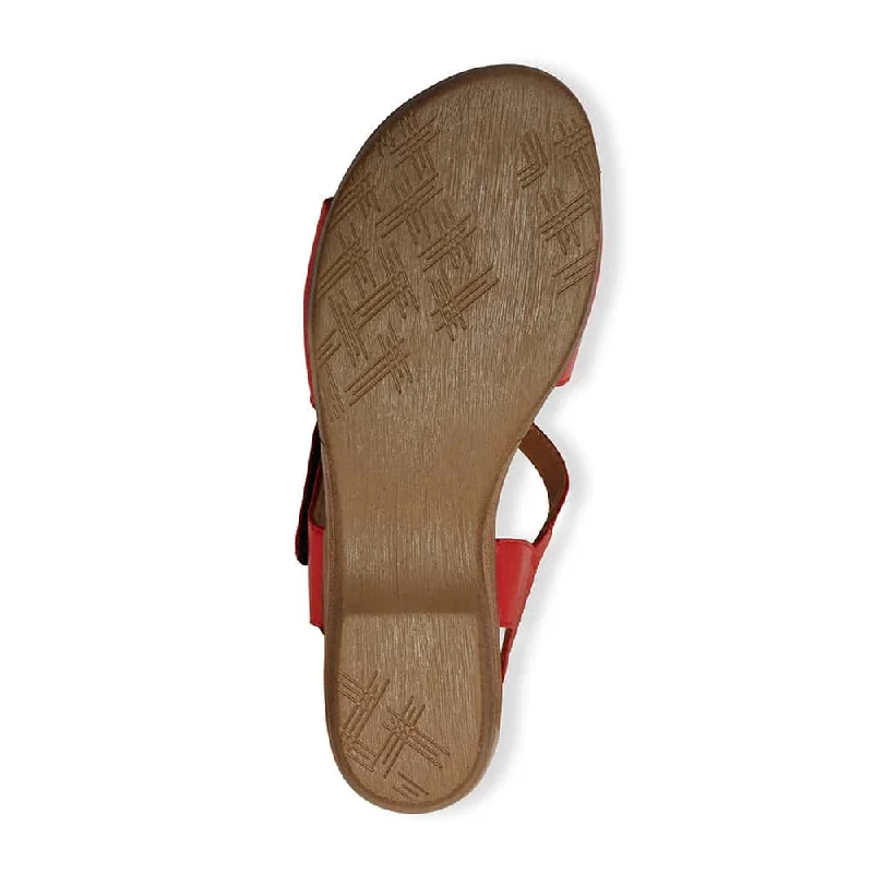 Kenya Sandal in Red Leather