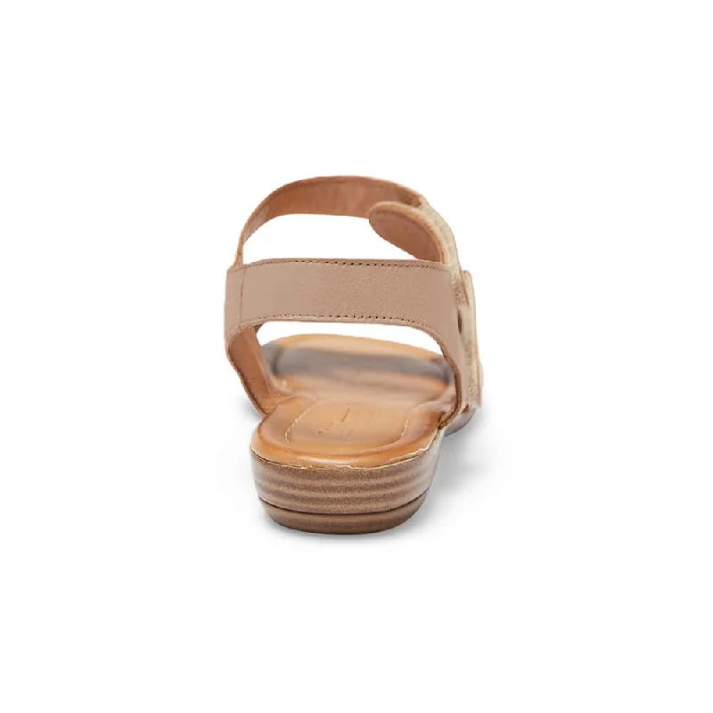 Kenya Sandal in Taupe Leather