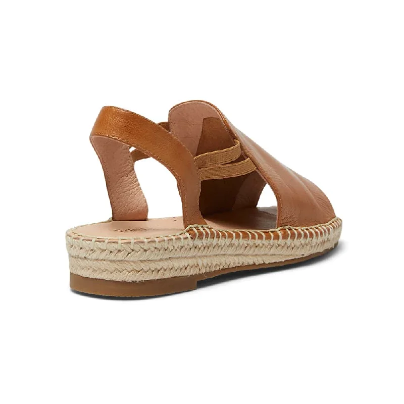 Koko Espadrille in Tan Leather