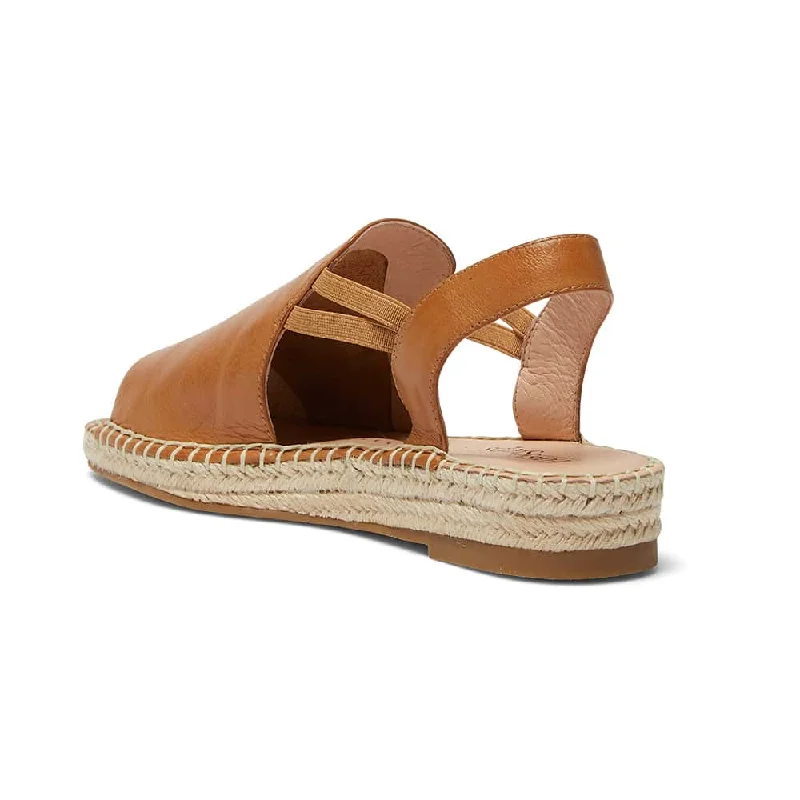 Koko Espadrille in Tan Leather