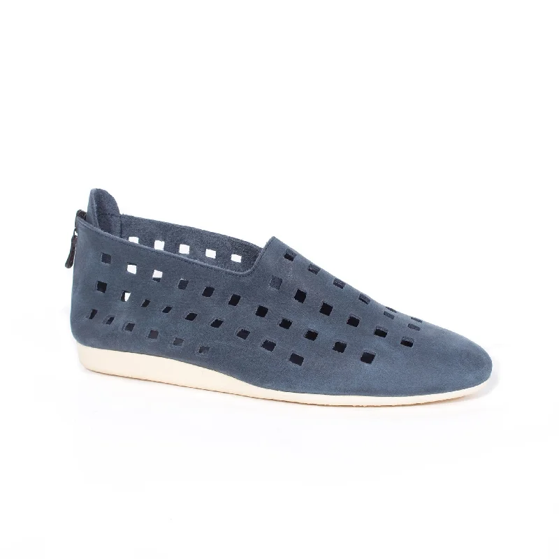 LAMBKO / NAVY AND WHITE NUBUCK / 36