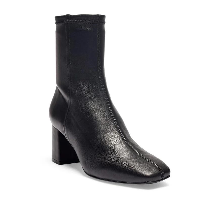 Lantana Boot in Black Leather