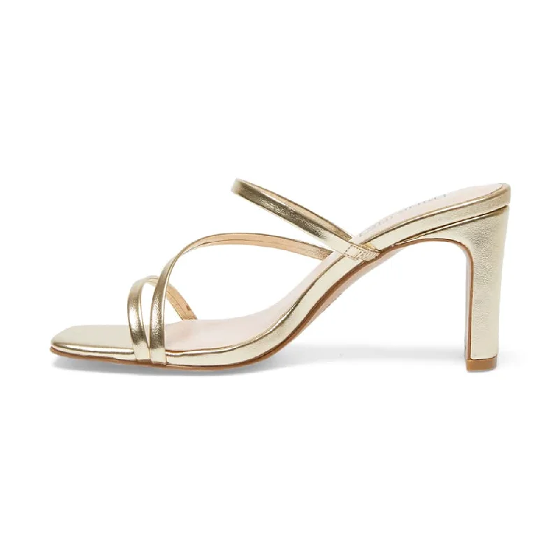 Latin Heel in Soft Gold