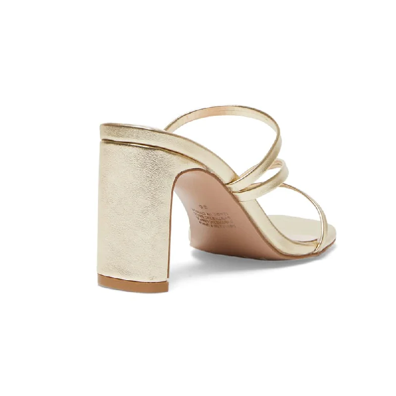 Latin Heel in Soft Gold