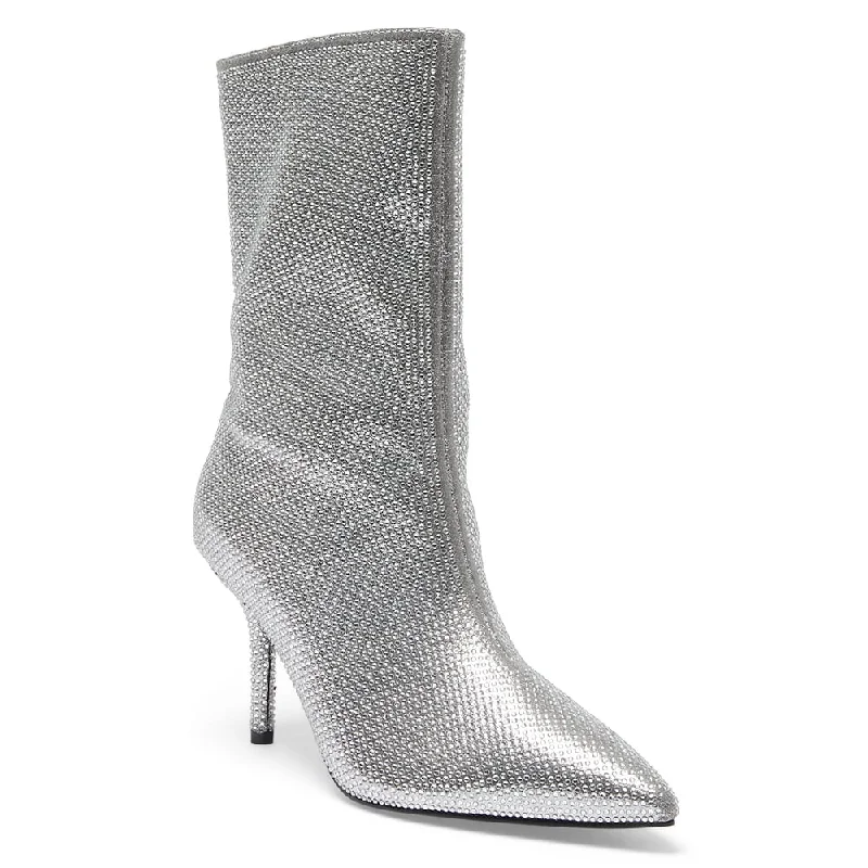 Lavish Boot in Silver