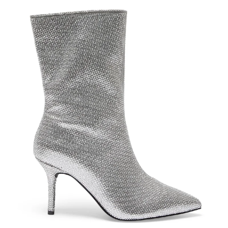 Lavish Boot in Silver