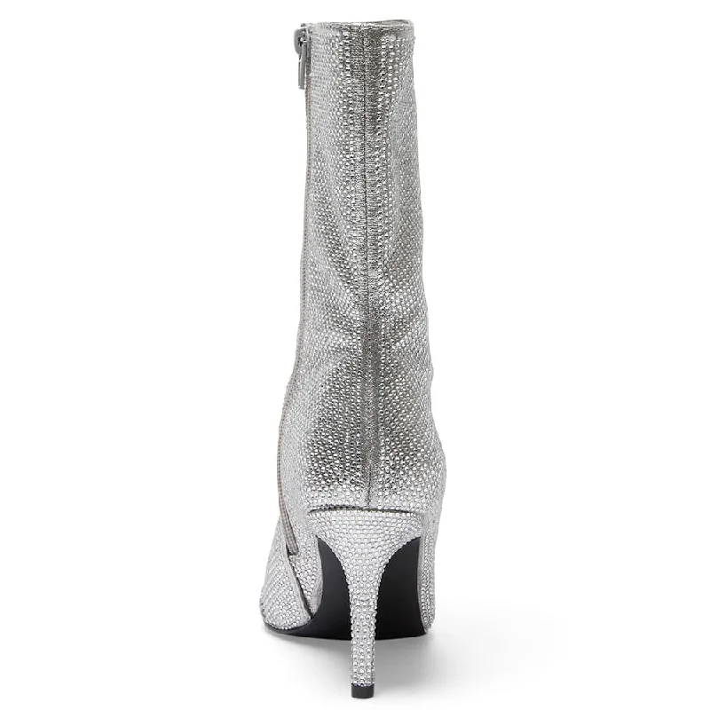 Lavish Boot in Silver