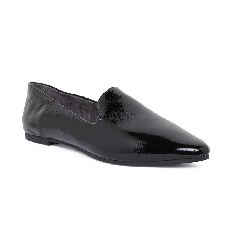 Liana Flat in Black Patent