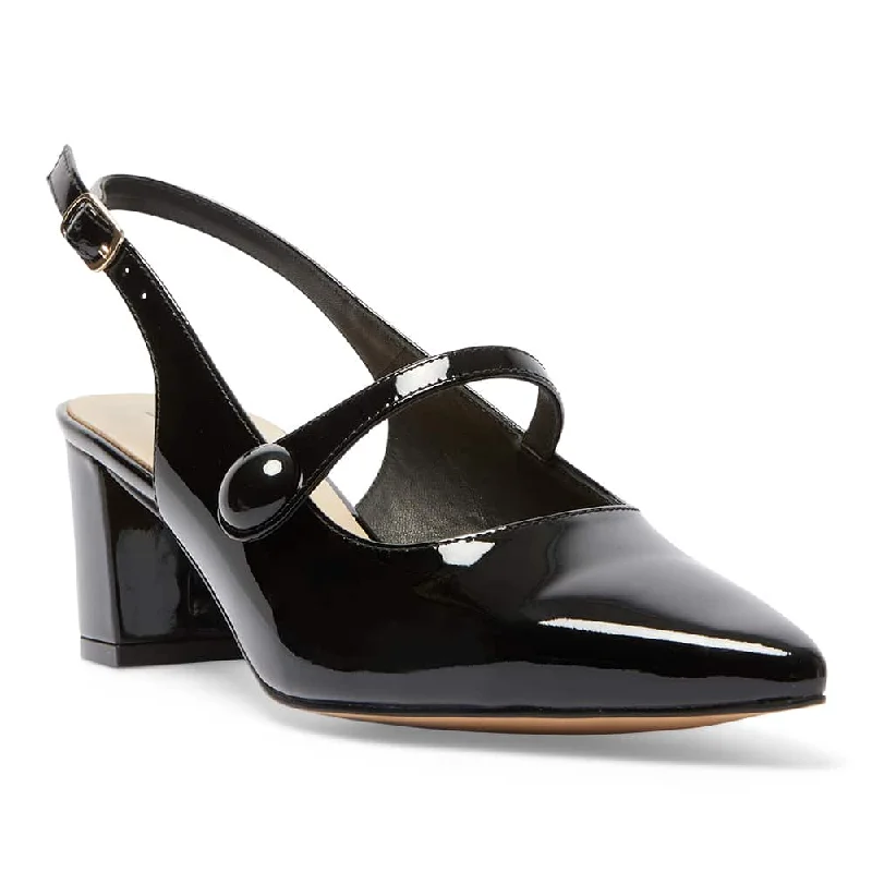 Lillian Heel in Black Patent