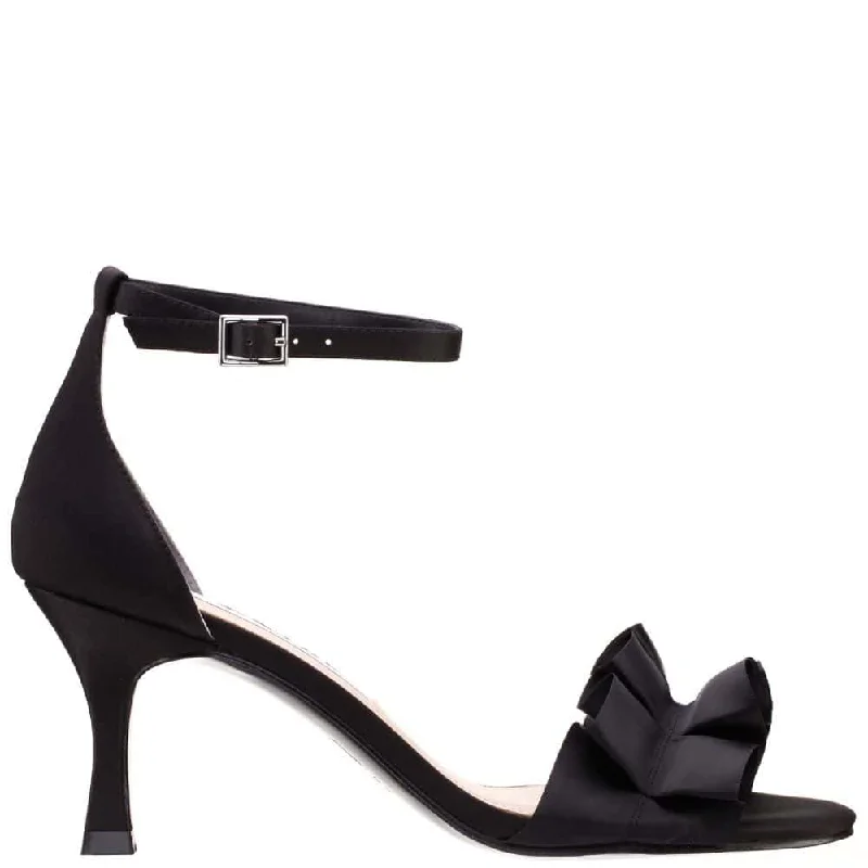 Lisa Heel in Black Satin