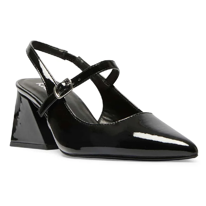 Loyal Heel in Black Patent