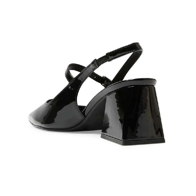 Loyal Heel in Black Patent