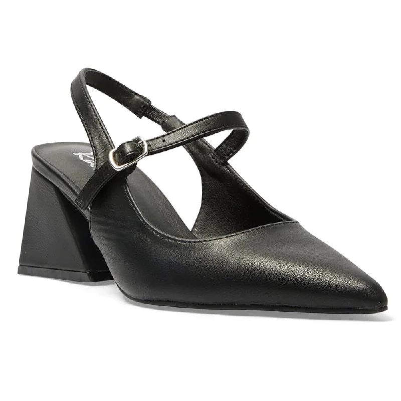 Loyal Heel in Black Smooth