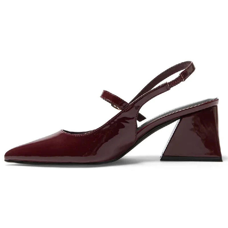 Loyal Heel in Cherry Patent