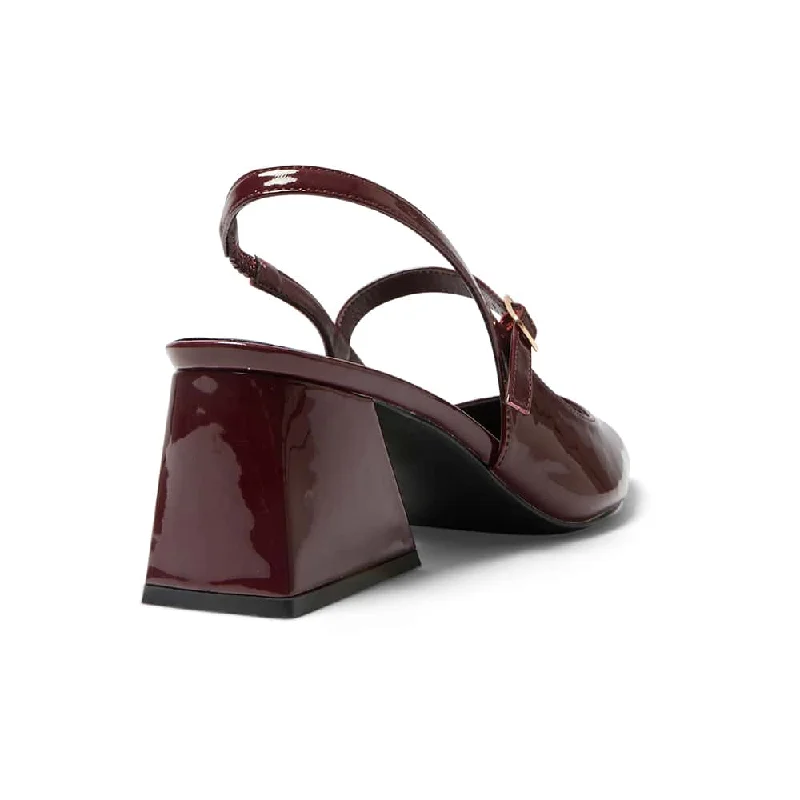 Loyal Heel in Cherry Patent