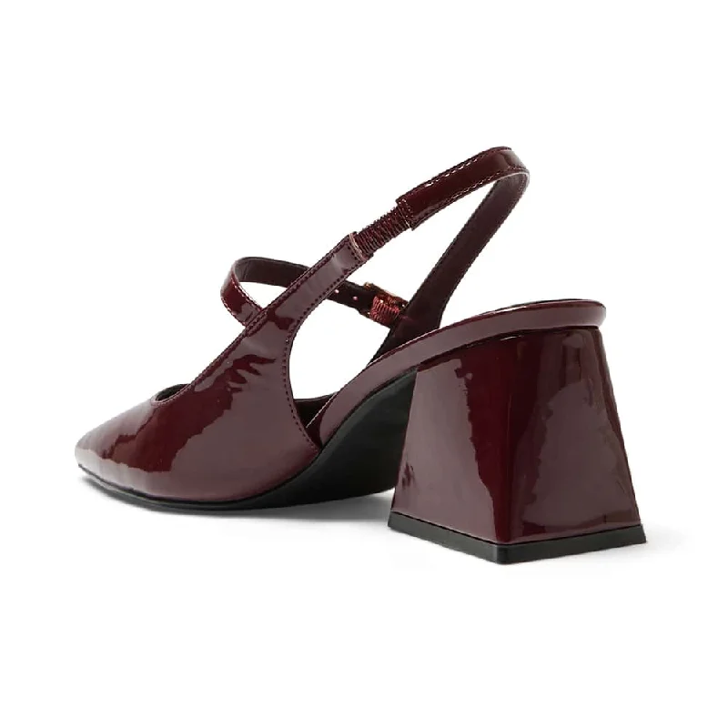 Loyal Heel in Cherry Patent