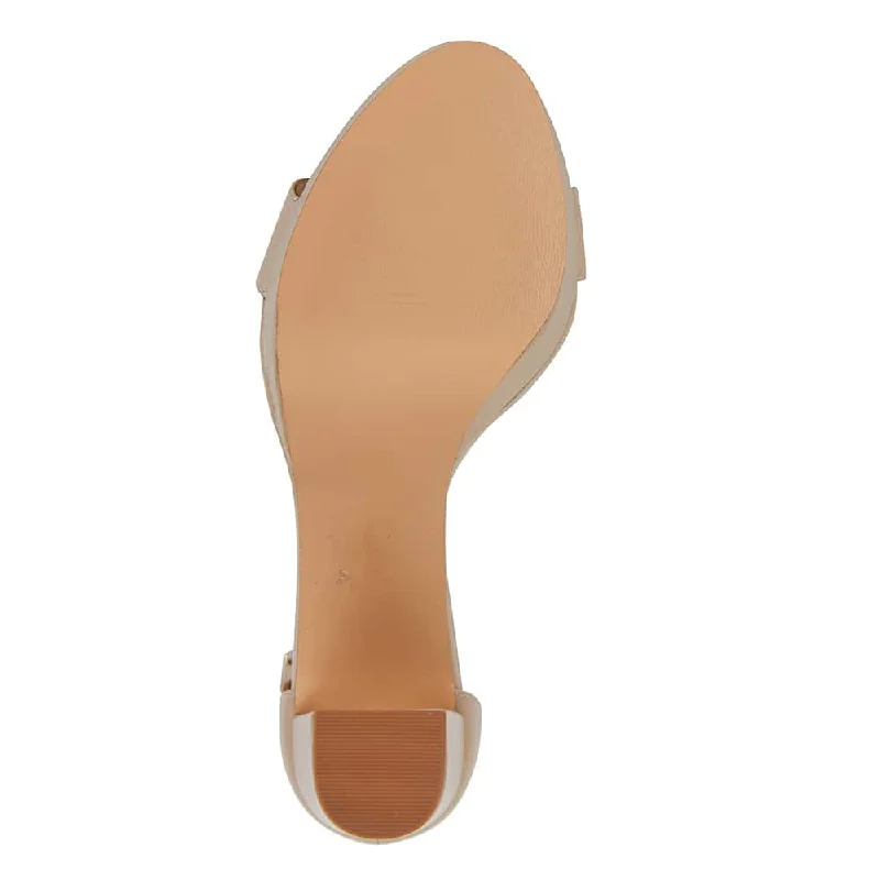 Lush Heel in Nude Leather