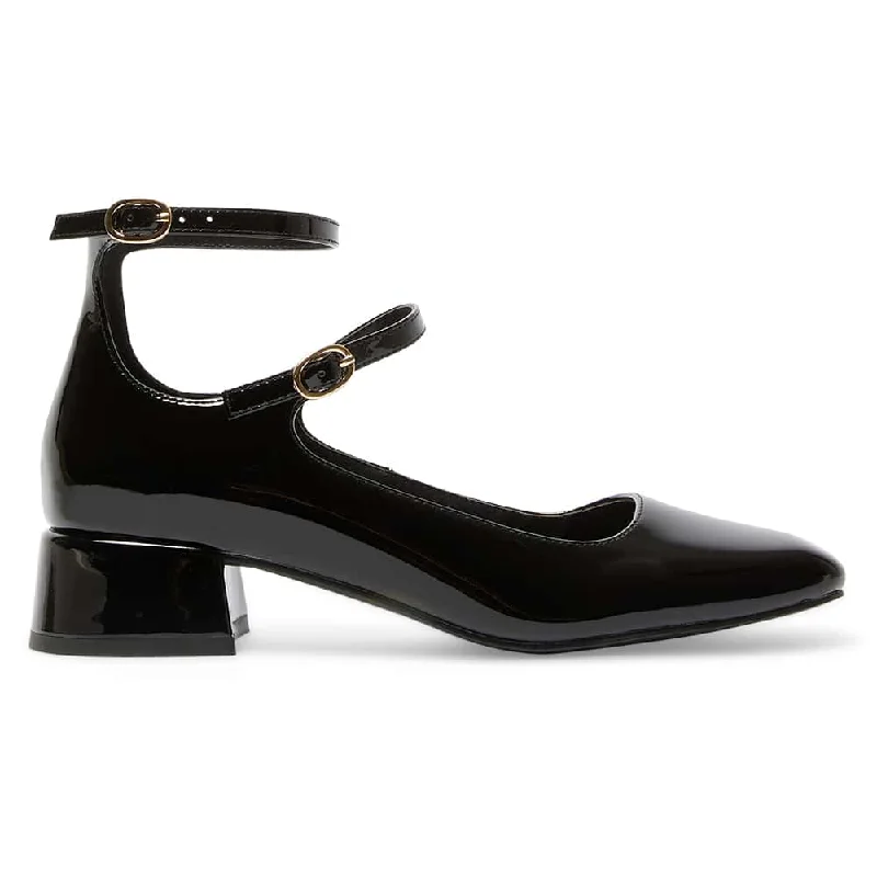 Lydia Heel in Black Patent