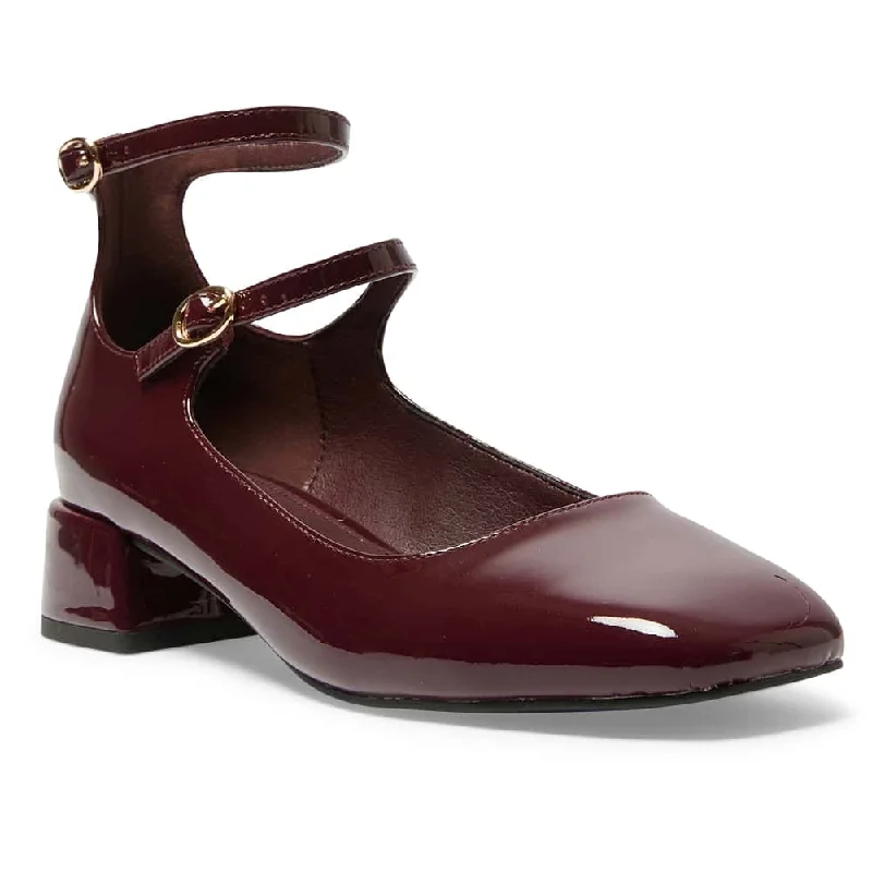 Lydia Heel in Wine Patent