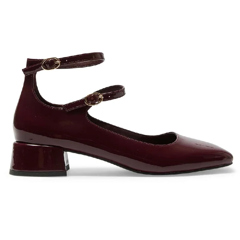 Lydia Heel in Wine Patent