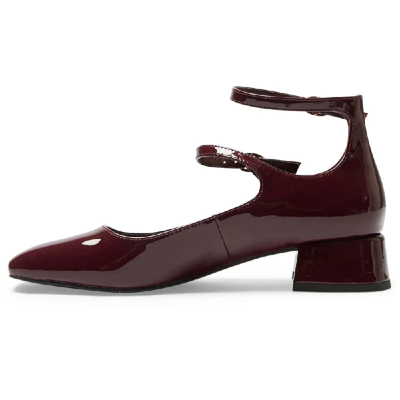 Lydia Heel in Wine Patent