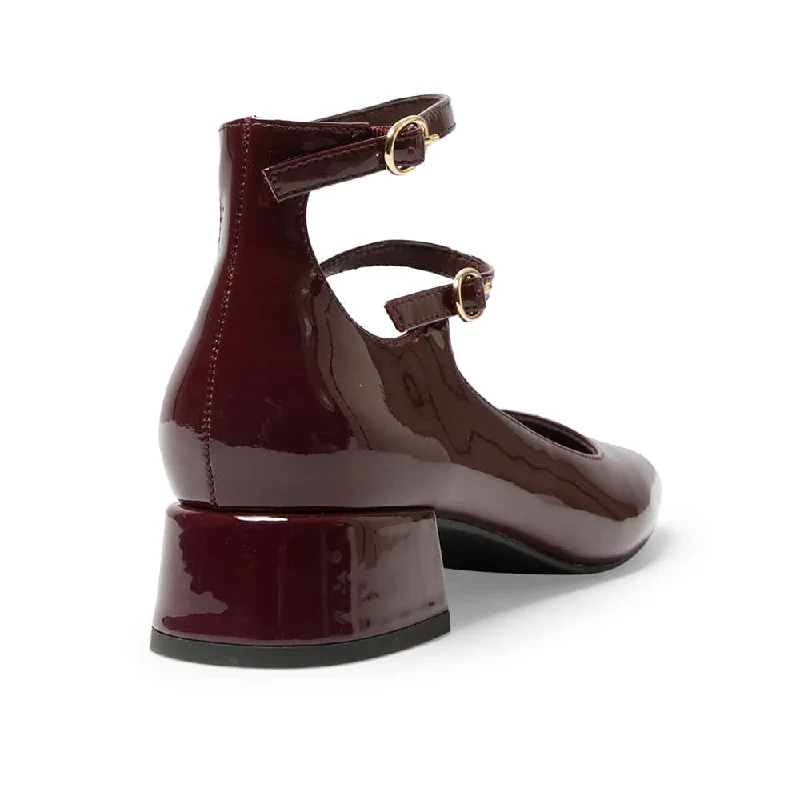 Lydia Heel in Wine Patent