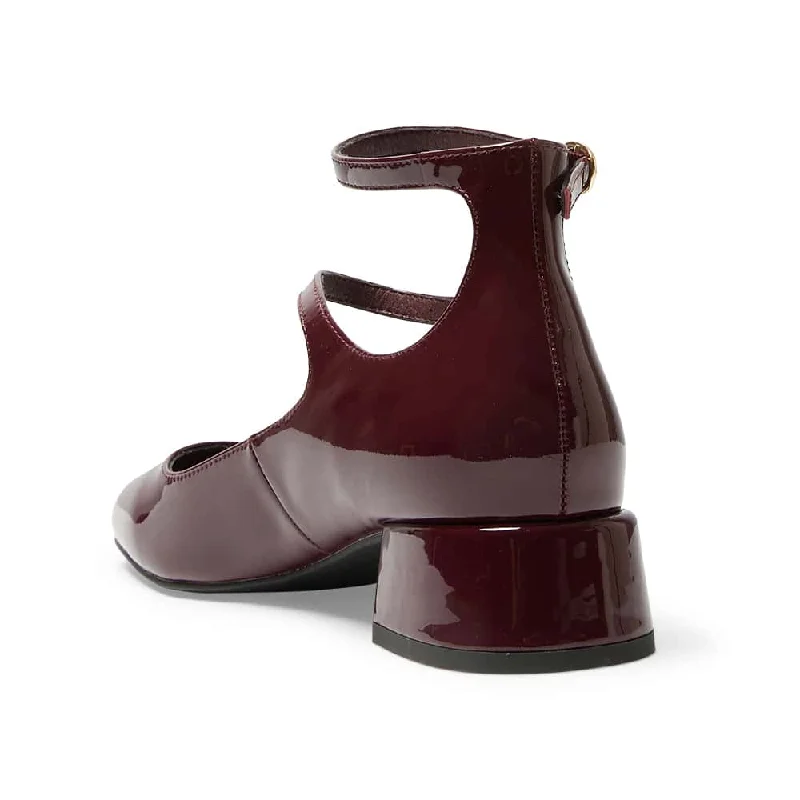 Lydia Heel in Wine Patent