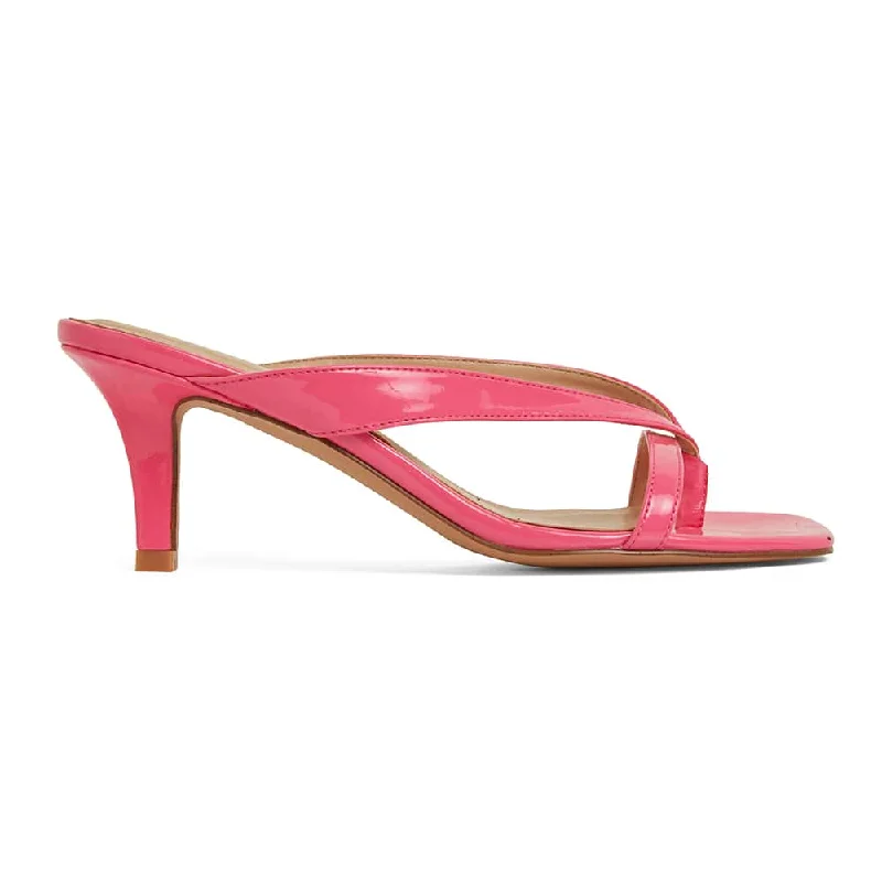 Madrid Heel in Pink  Patent