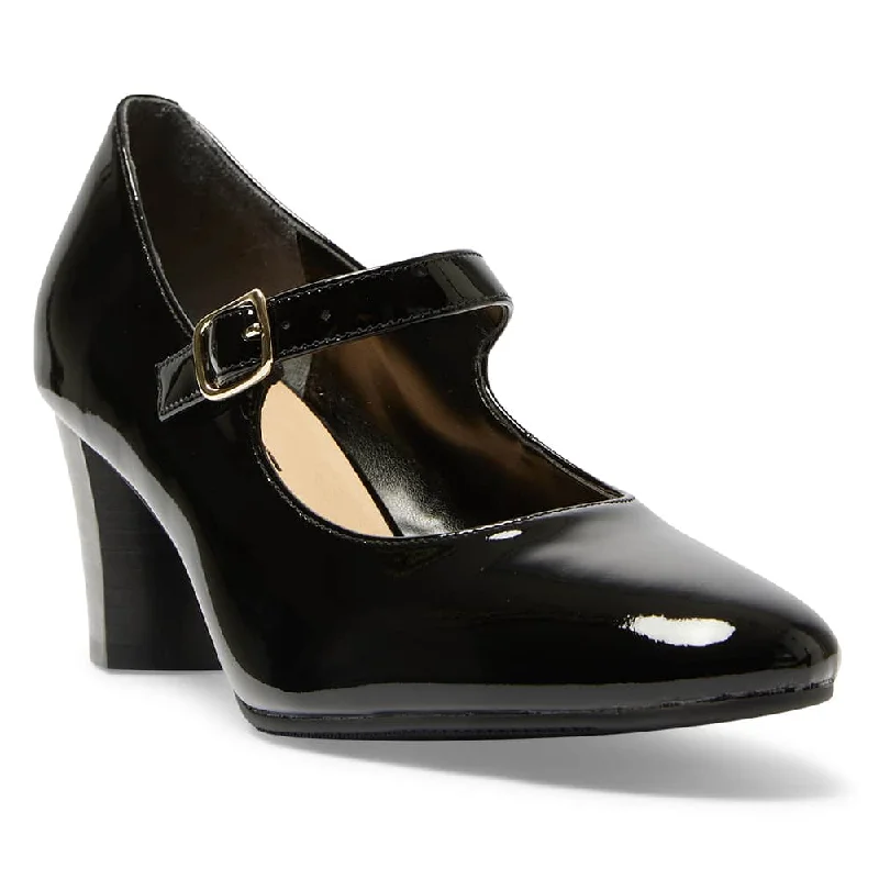 Melanie Heel in Black Patent