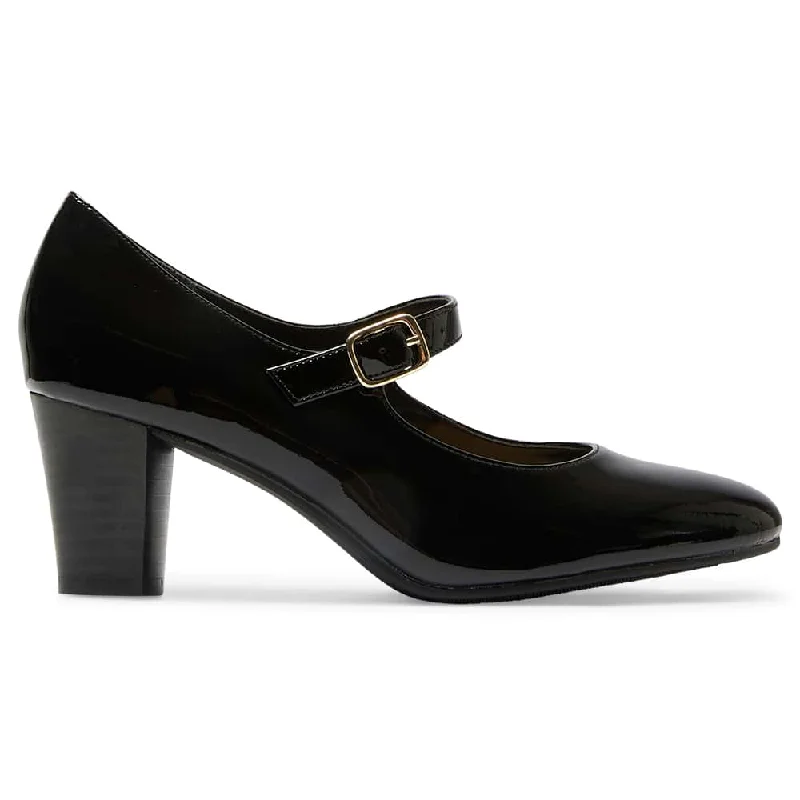 Melanie Heel in Black Patent