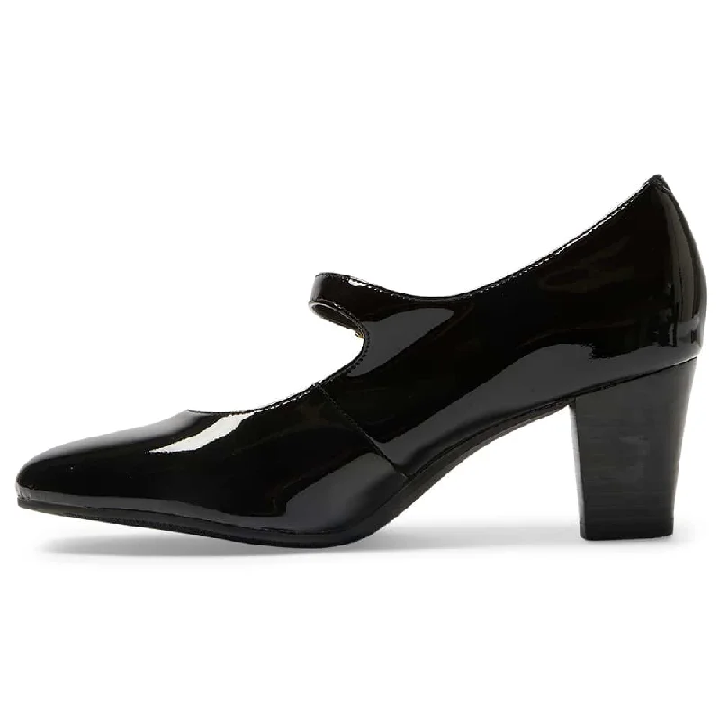 Melanie Heel in Black Patent