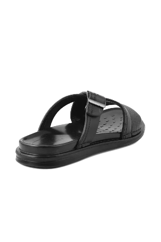 Men Casual Slipper M18034-Black