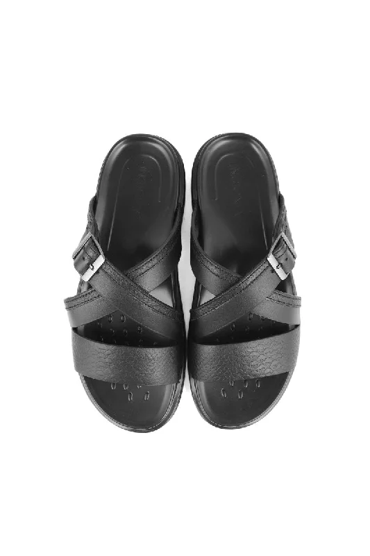 Men Casual Slipper M18034-Black