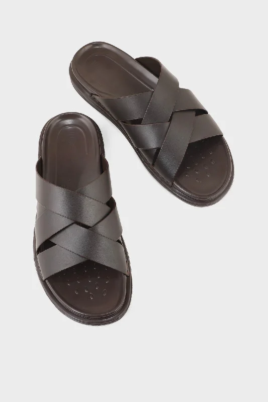 Men Casual Slipper M18036-Coffee