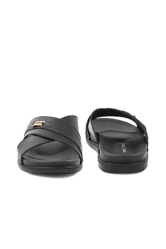 Men Casual Slipper M18044-Black