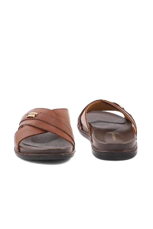 Men Casual Slipper M18044-Brown