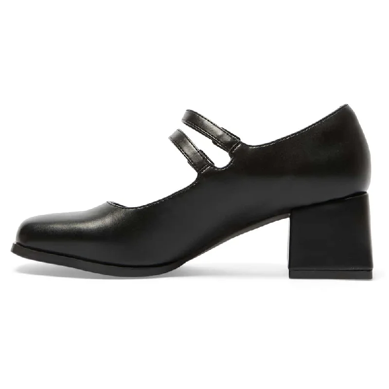 Metro Heel in Black Smooth