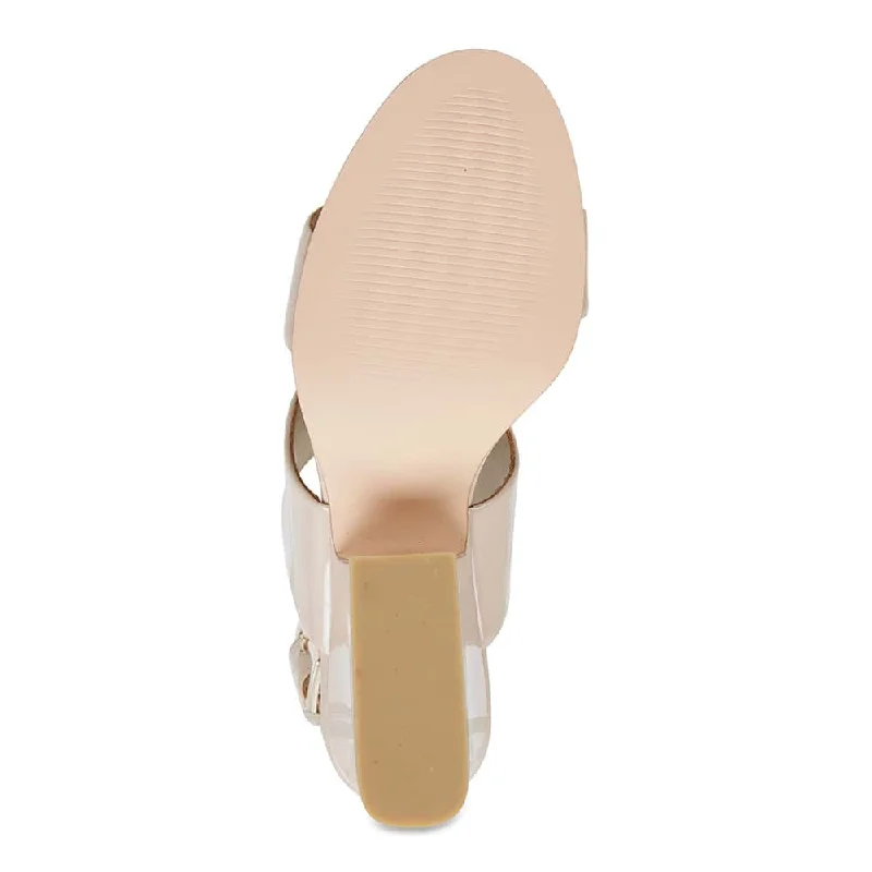 Montego Heel in Nude Patent