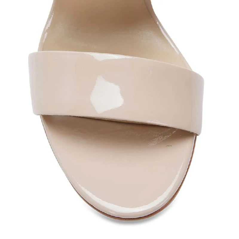 Montego Heel in Nude Patent