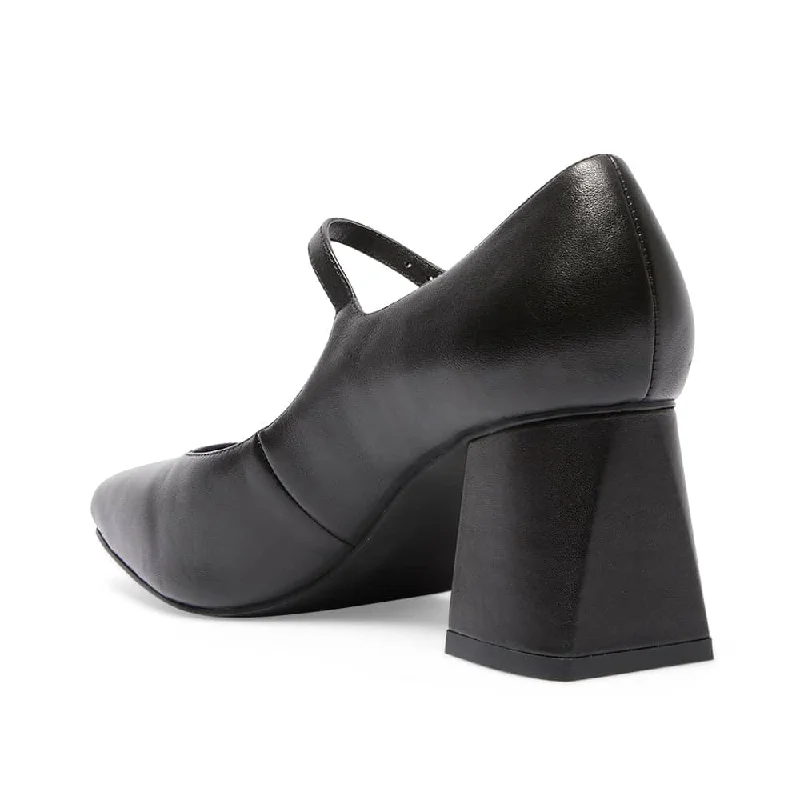 Nancy Heel in Black Leather