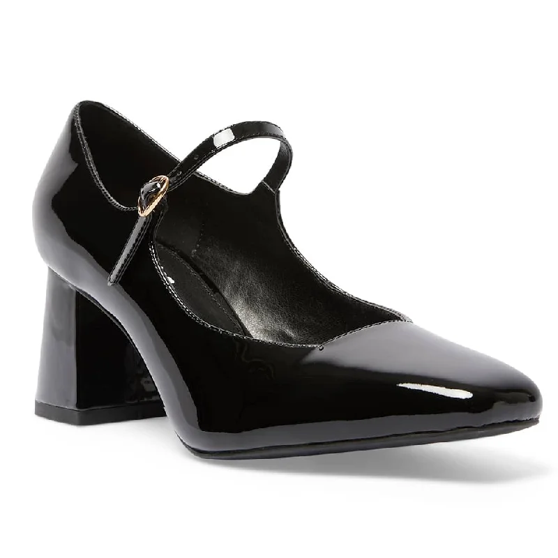 Nancy Heel in Black Patent