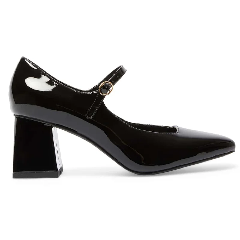 Nancy Heel in Black Patent